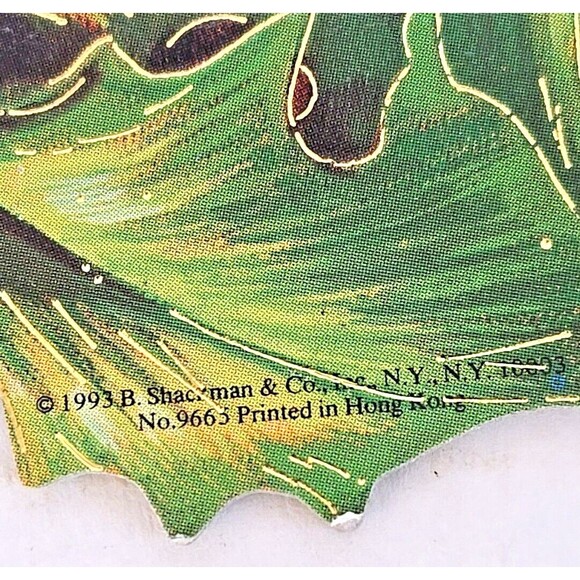 B. Shackman & Co. Double Sided Diecut Cardboard 8" Santa Christmas Ornament 1993 - Picture 7 of 7